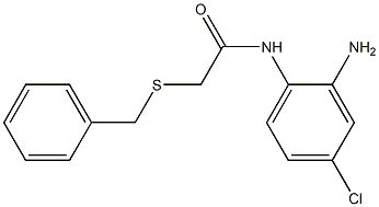 N-(2-amino-4-chlorophenyl)-2-(benzylsulfanyl)acetamide 结构式