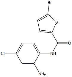 N-(2-amino-4-chlorophenyl)-5-bromothiophene-2-carboxamide 结构式