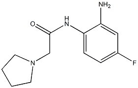 N-(2-amino-4-fluorophenyl)-2-pyrrolidin-1-ylacetamide 结构式