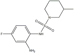 N-(2-amino-4-fluorophenyl)-3-methylpiperidine-1-sulfonamide 结构式