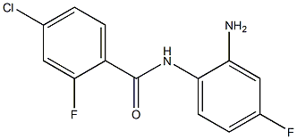 N-(2-amino-4-fluorophenyl)-4-chloro-2-fluorobenzamide 结构式