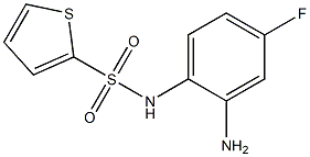 N-(2-amino-4-fluorophenyl)thiophene-2-sulfonamide 结构式