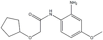 N-(2-amino-4-methoxyphenyl)-2-(cyclopentyloxy)acetamide 结构式