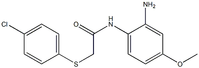 N-(2-amino-4-methoxyphenyl)-2-[(4-chlorophenyl)sulfanyl]acetamide 结构式