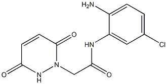 N-(2-amino-5-chlorophenyl)-2-(3,6-dioxo-3,6-dihydropyridazin-1(2H)-yl)acetamide 结构式