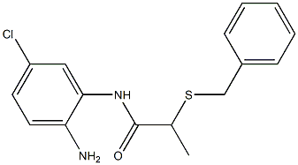 N-(2-amino-5-chlorophenyl)-2-(benzylsulfanyl)propanamide 结构式