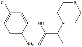 N-(2-amino-5-chlorophenyl)-2-(thiomorpholin-4-yl)propanamide 结构式