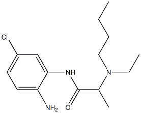 N-(2-amino-5-chlorophenyl)-2-[butyl(ethyl)amino]propanamide 结构式