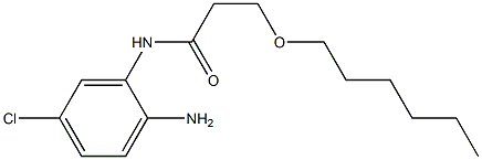 N-(2-amino-5-chlorophenyl)-3-(hexyloxy)propanamide 结构式