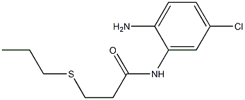 N-(2-amino-5-chlorophenyl)-3-(propylsulfanyl)propanamide 结构式