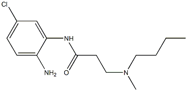 N-(2-amino-5-chlorophenyl)-3-[butyl(methyl)amino]propanamide 结构式