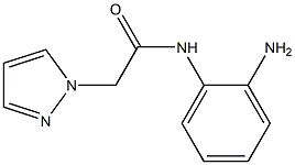 N-(2-aminophenyl)-2-(1H-pyrazol-1-yl)acetamide 结构式