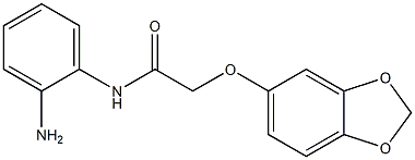 N-(2-aminophenyl)-2-(2H-1,3-benzodioxol-5-yloxy)acetamide 结构式