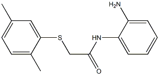 N-(2-aminophenyl)-2-[(2,5-dimethylphenyl)sulfanyl]acetamide 结构式