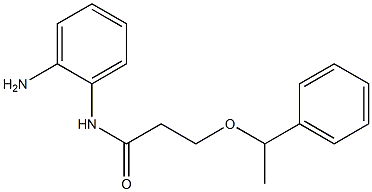 N-(2-aminophenyl)-3-(1-phenylethoxy)propanamide 结构式