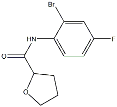 N-(2-bromo-4-fluorophenyl)oxolane-2-carboxamide 结构式