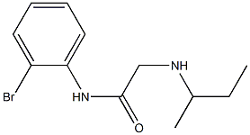 N-(2-bromophenyl)-2-(butan-2-ylamino)acetamide 结构式