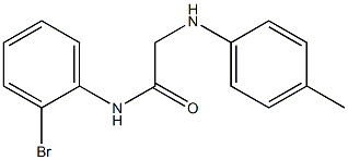 N-(2-bromophenyl)-2-[(4-methylphenyl)amino]acetamide 结构式