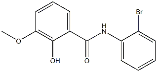 N-(2-bromophenyl)-2-hydroxy-3-methoxybenzamide 结构式