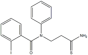 N-(2-carbamothioylethyl)-2-iodo-N-phenylbenzamide 结构式