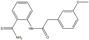 N-(2-carbamothioylphenyl)-2-(3-methoxyphenyl)acetamide 结构式