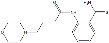 N-(2-carbamothioylphenyl)-4-(morpholin-4-yl)butanamide 结构式