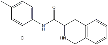 N-(2-chloro-4-methylphenyl)-1,2,3,4-tetrahydroisoquinoline-3-carboxamide 结构式