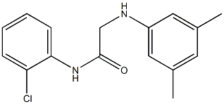 N-(2-chlorophenyl)-2-[(3,5-dimethylphenyl)amino]acetamide 结构式