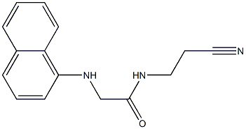 N-(2-cyanoethyl)-2-(naphthalen-1-ylamino)acetamide 结构式