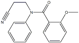 N-(2-cyanoethyl)-2-methoxy-N-phenylbenzamide 结构式