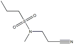 N-(2-cyanoethyl)-N-methylpropane-1-sulfonamide 结构式