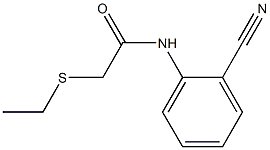 N-(2-cyanophenyl)-2-(ethylsulfanyl)acetamide 结构式