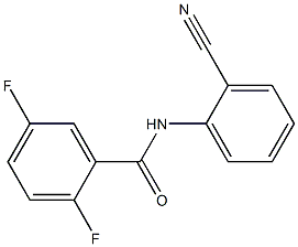 N-(2-cyanophenyl)-2,5-difluorobenzamide 结构式