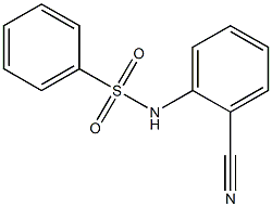 N-(2-cyanophenyl)benzenesulfonamide 结构式