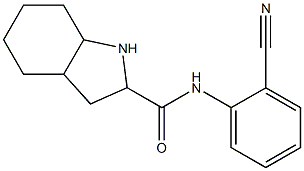 N-(2-cyanophenyl)octahydro-1H-indole-2-carboxamide 结构式