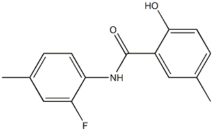 N-(2-fluoro-4-methylphenyl)-2-hydroxy-5-methylbenzamide 结构式