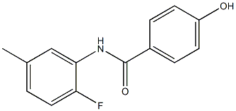 N-(2-fluoro-5-methylphenyl)-4-hydroxybenzamide 结构式