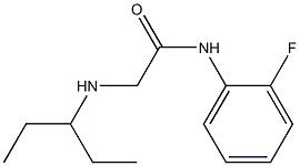 N-(2-fluorophenyl)-2-(pentan-3-ylamino)acetamide 结构式