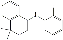 N-(2-fluorophenyl)-4,4-dimethyl-1,2,3,4-tetrahydronaphthalen-1-amine 结构式