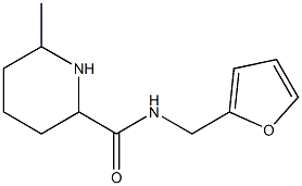 N-(2-furylmethyl)-6-methylpiperidine-2-carboxamide 结构式