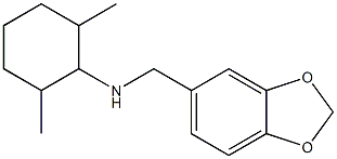 N-(2H-1,3-benzodioxol-5-ylmethyl)-2,6-dimethylcyclohexan-1-amine 结构式