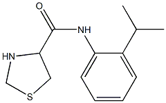 N-(2-isopropylphenyl)-1,3-thiazolidine-4-carboxamide 结构式