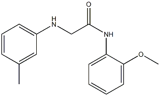 N-(2-methoxyphenyl)-2-[(3-methylphenyl)amino]acetamide 结构式