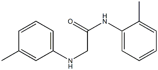 N-(2-methylphenyl)-2-[(3-methylphenyl)amino]acetamide 结构式