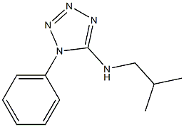 N-(2-methylpropyl)-1-phenyl-1H-1,2,3,4-tetrazol-5-amine 结构式