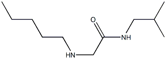 N-(2-methylpropyl)-2-(pentylamino)acetamide 结构式