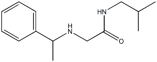 N-(2-methylpropyl)-2-[(1-phenylethyl)amino]acetamide 结构式