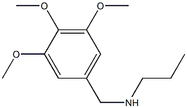 N-(3,4,5-trimethoxybenzyl)propan-1-amine 结构式