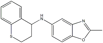 N-(3,4-dihydro-2H-1-benzothiopyran-4-yl)-2-methyl-1,3-benzoxazol-5-amine 结构式