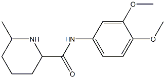 N-(3,4-dimethoxyphenyl)-6-methylpiperidine-2-carboxamide 结构式